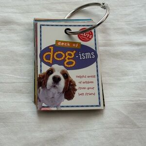 Klutz Deck of Dog-isms Wisdom Trading Cards - Multicolor. Y2K
